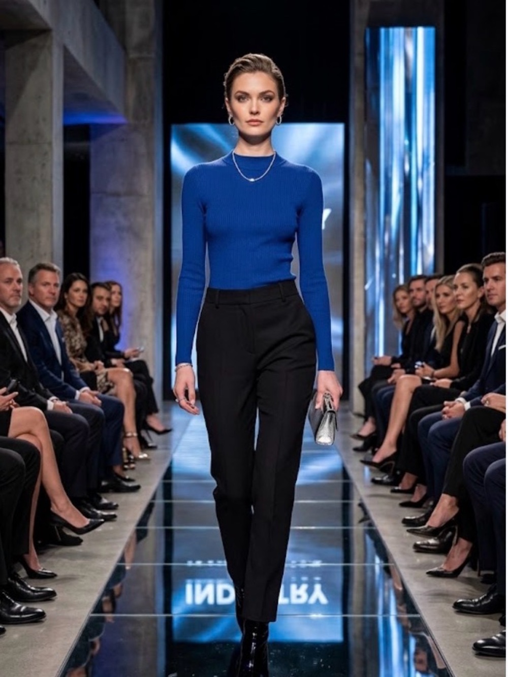 💙 NEW Industry Cobalt Rib Knit Top - Essential & Chic! 💙)